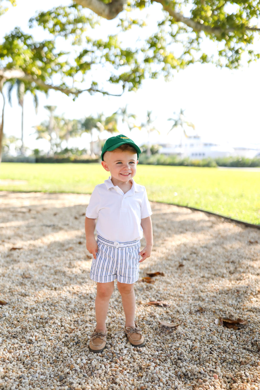 Bits & Bows Dump Truck Baseball Hat (Boys)