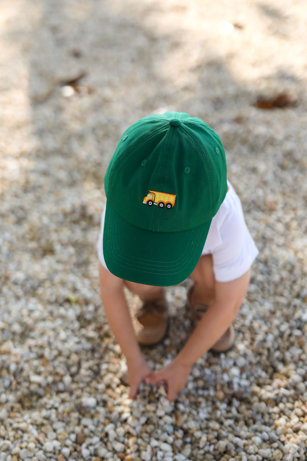 Bits & Bows Dump Truck Baseball Hat (Boys)