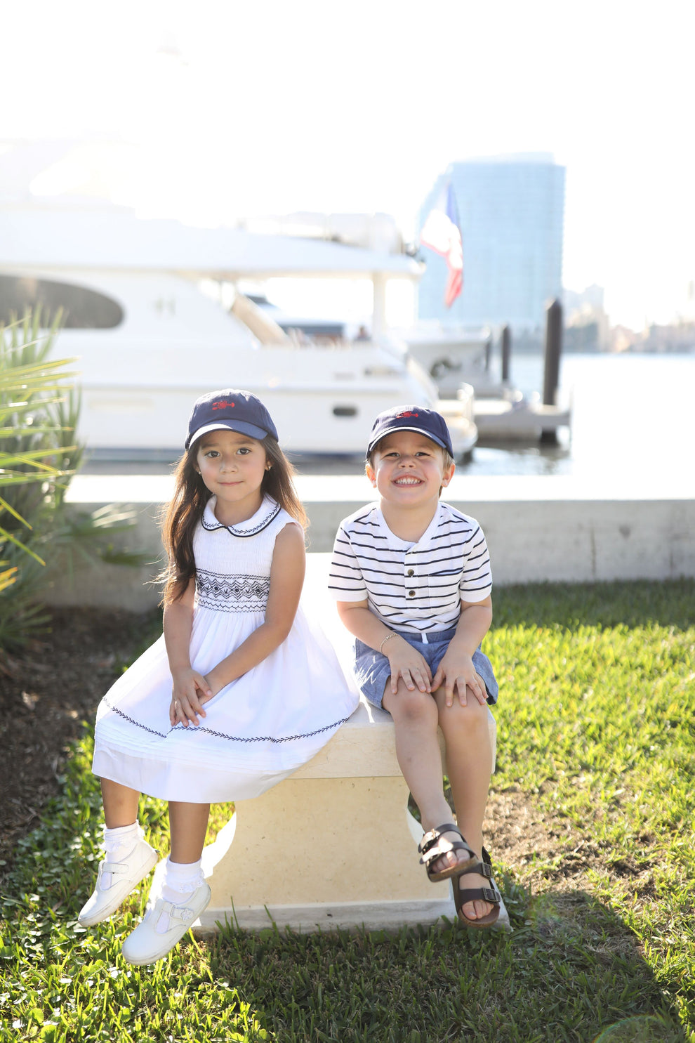 Bits & Bows Lobster Baseball Hat (Boys)