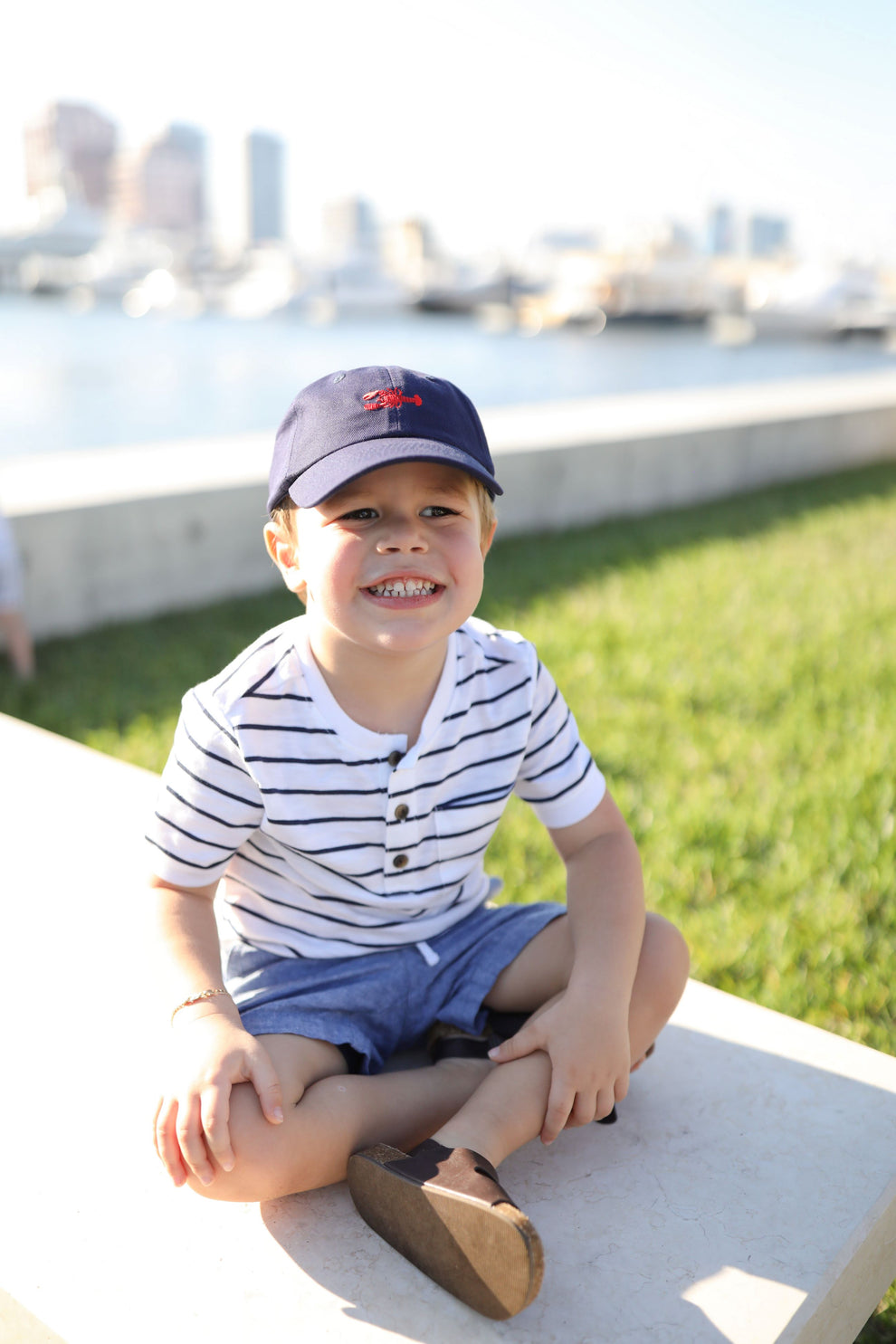 Bits & Bows Lobster Baseball Hat (Boys)
