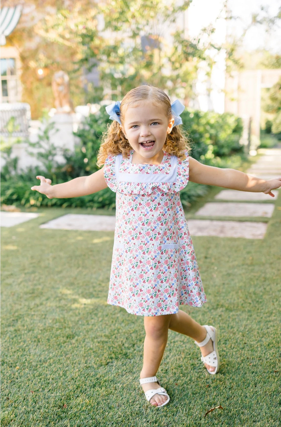 The Proper Peony Geranium Sleeveless Dress