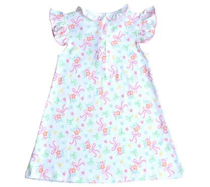 Marco and Lizzy Bows and Flowers Aline Dress