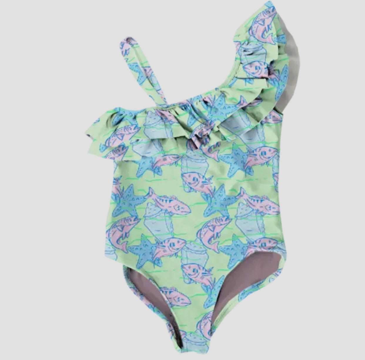 Bermies Swim Girls One Piece-Coral Coast
