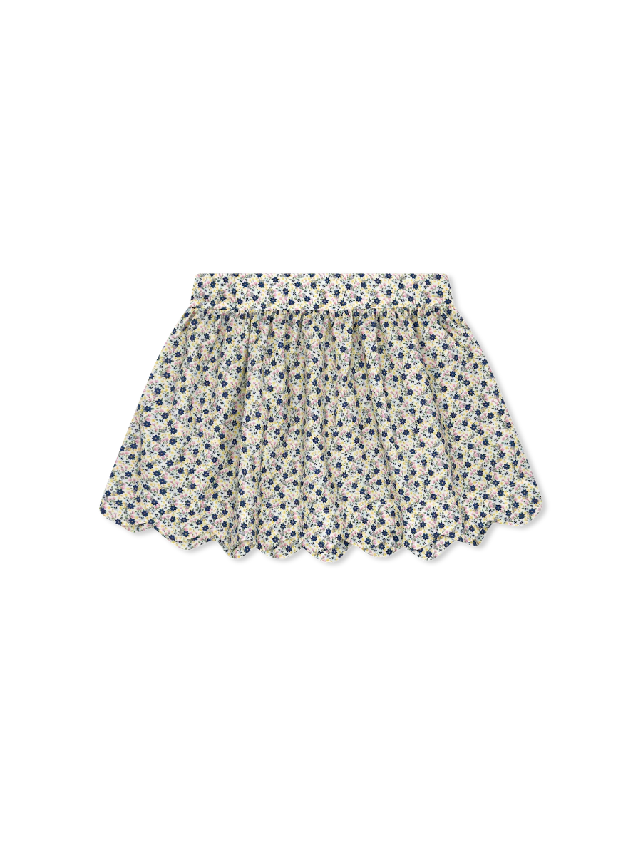 Lullaby Set Susie Scallop Skirt- Lillibet Floral