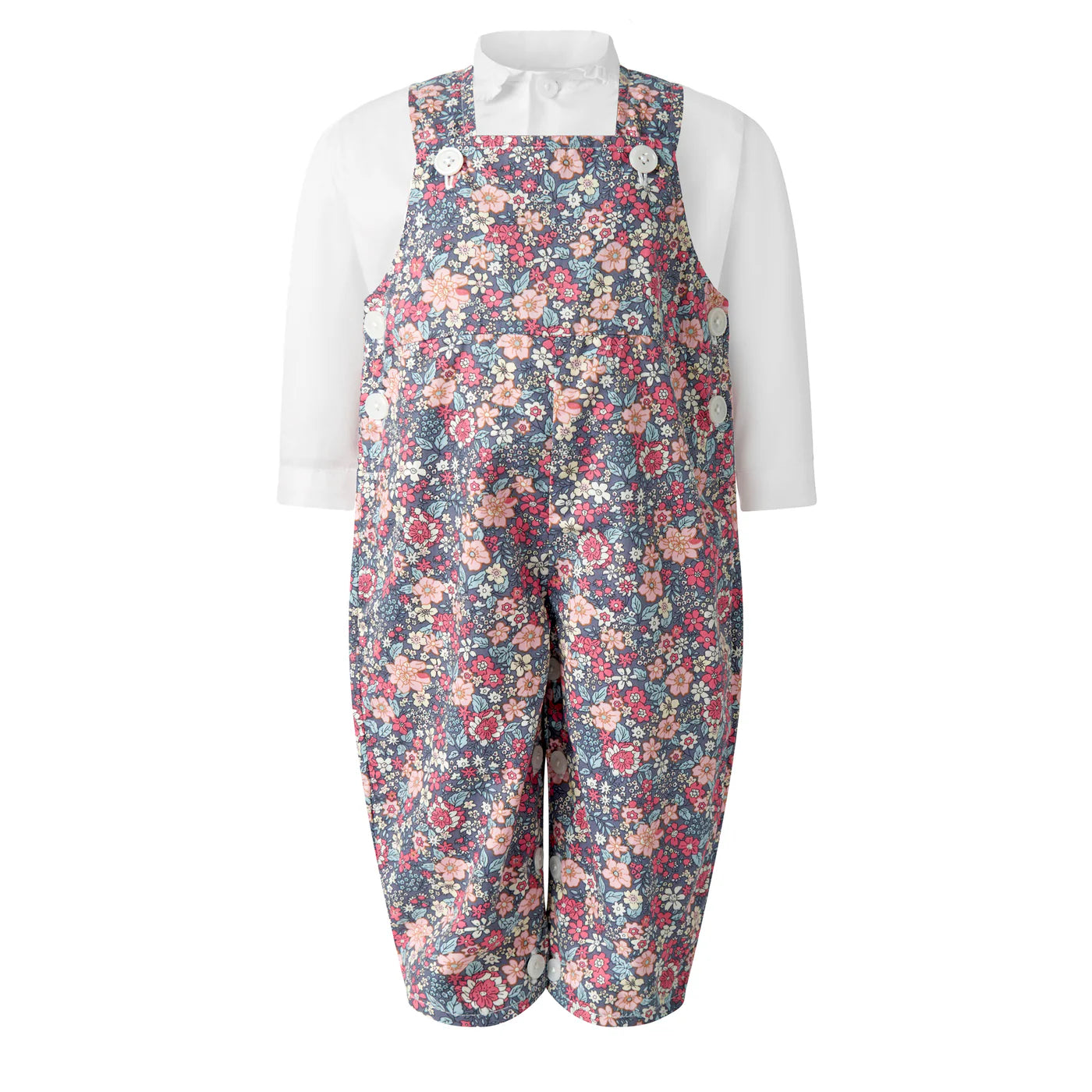Rachel Riley Floral Dungarees