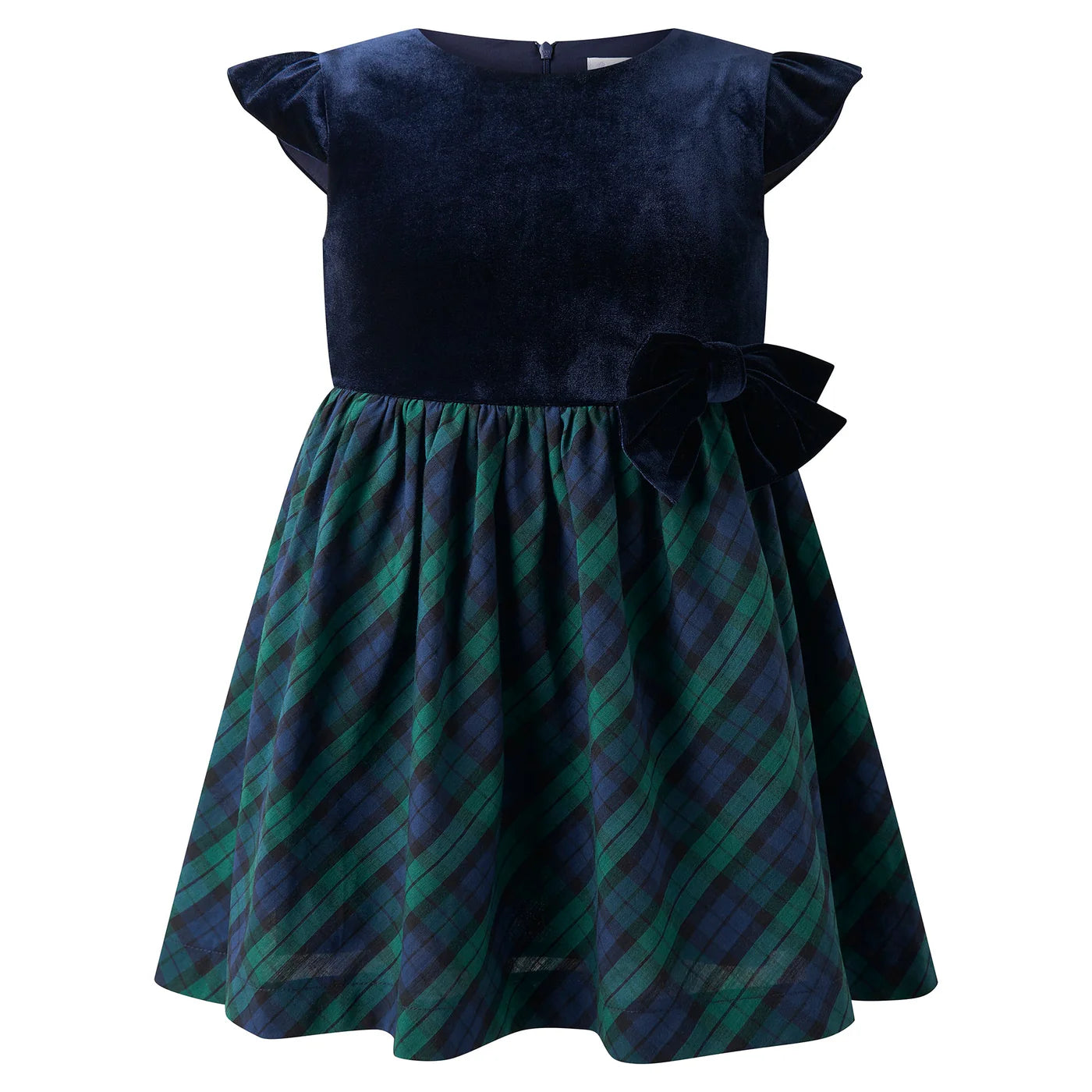 Rachel Riley Velvet Black Watch Party Dress