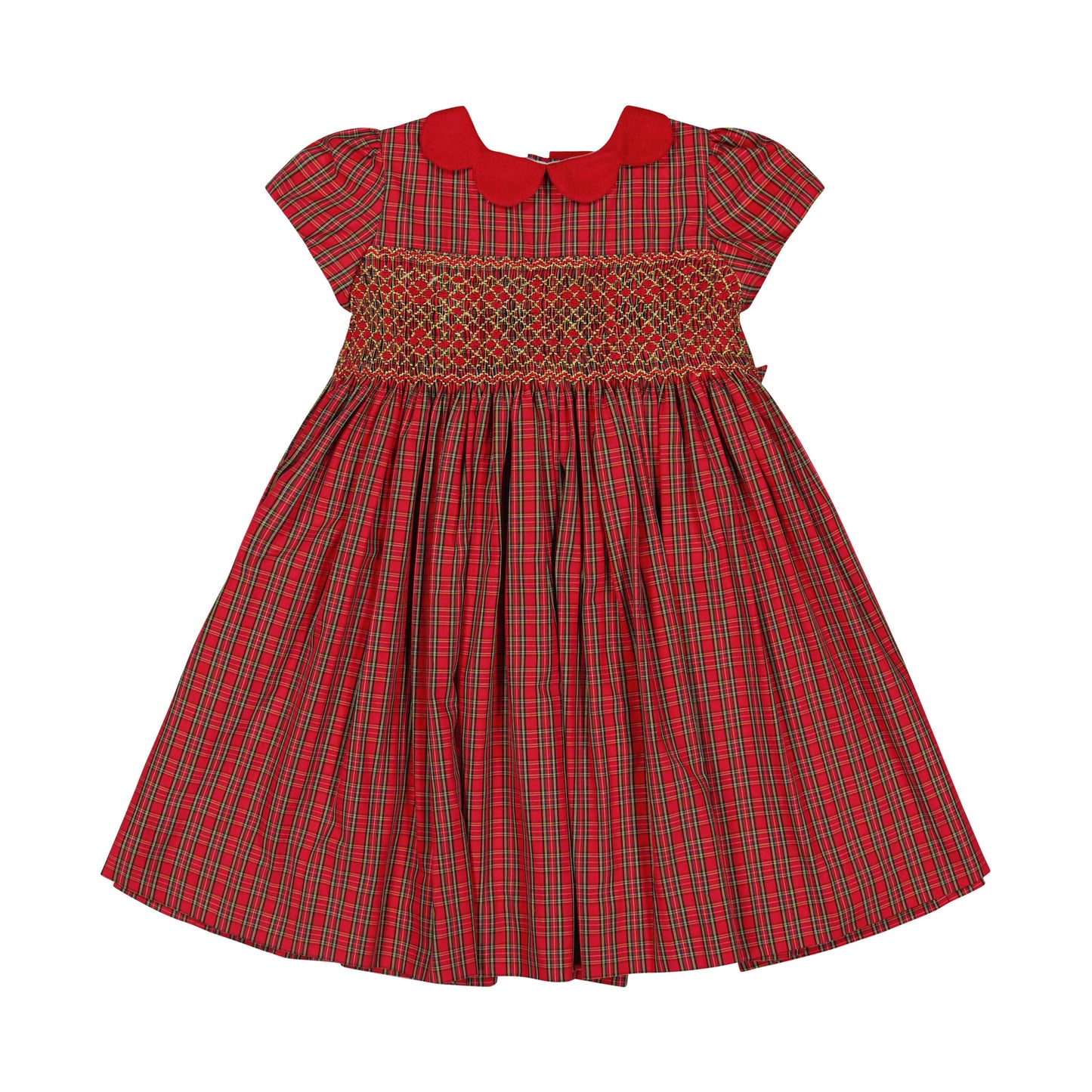 Antoinette Paris Marguerite Dress- Red Tartan