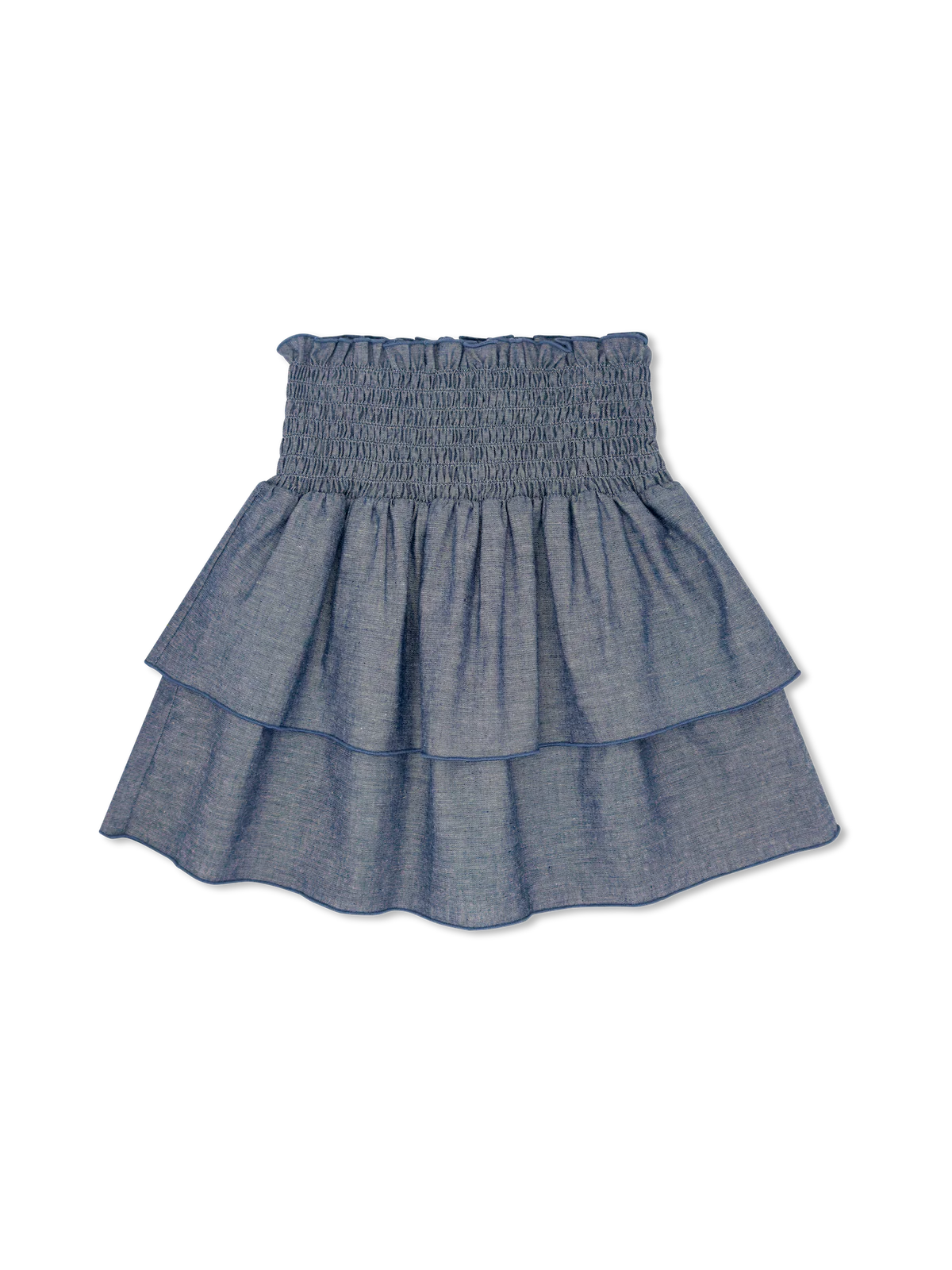 SET Proper Tatum Tiered Skirt- Denim