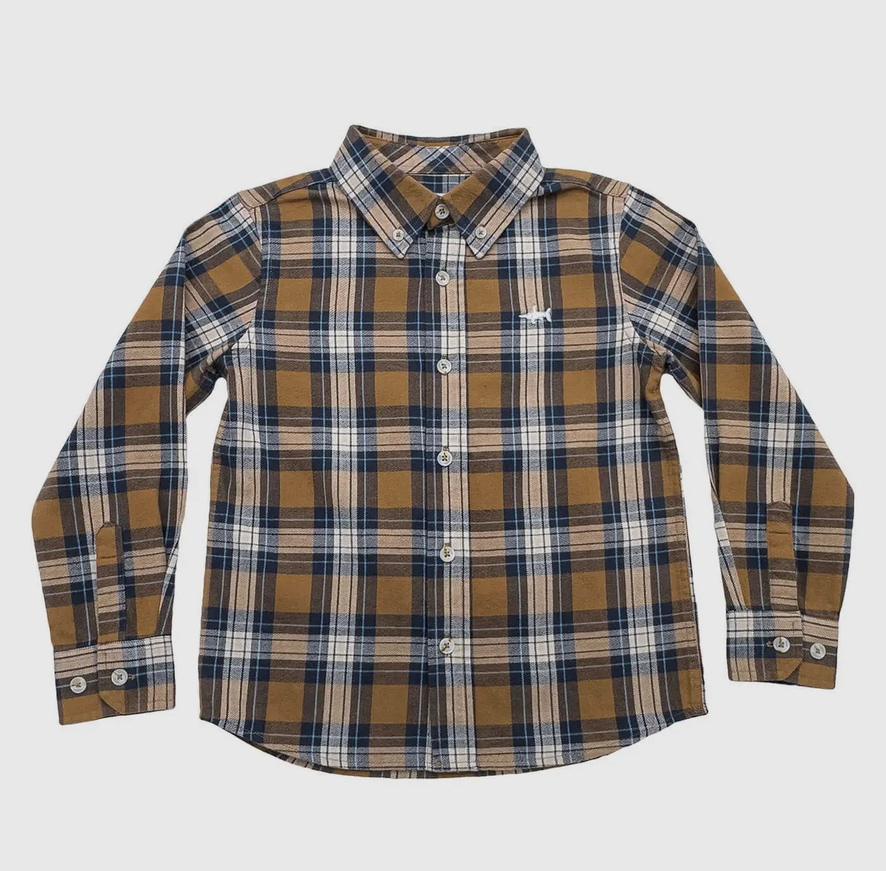Saltwater Boys Folly Island Flannel Shirt-Camel