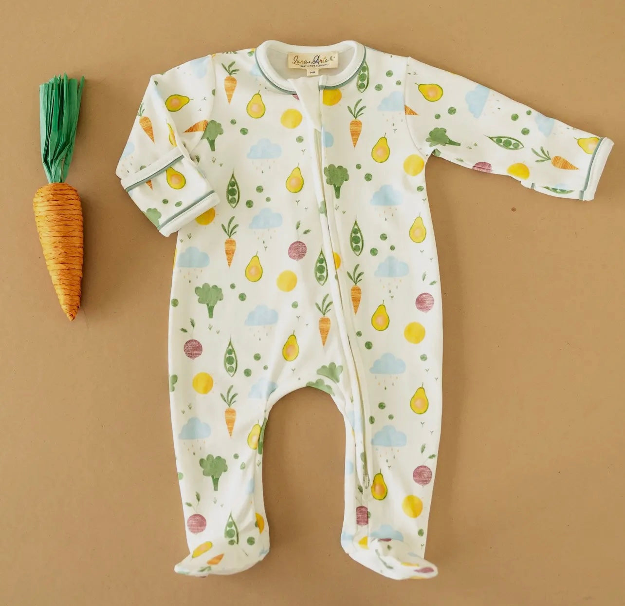 Magnolia Baby Eat Your Veggies Footie