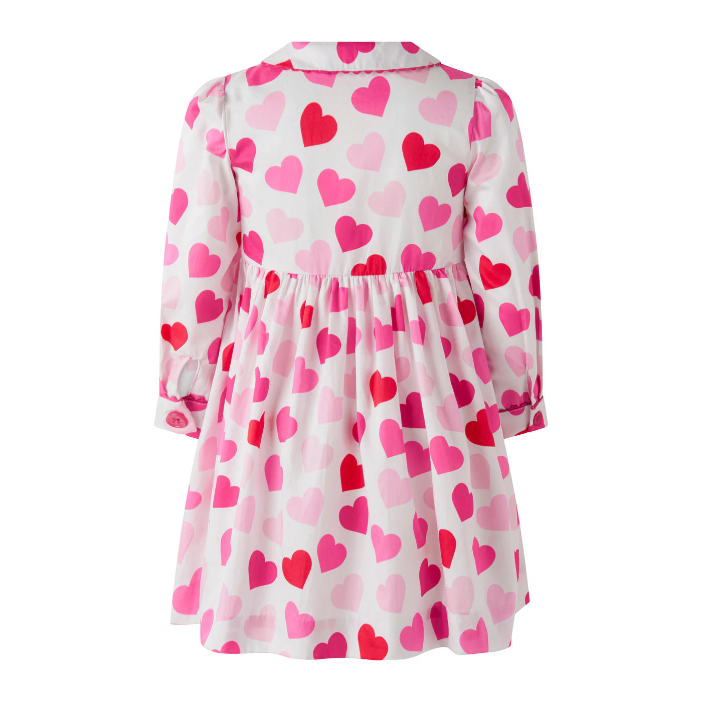Rachel Riley Scatter Heart Button Front Dress