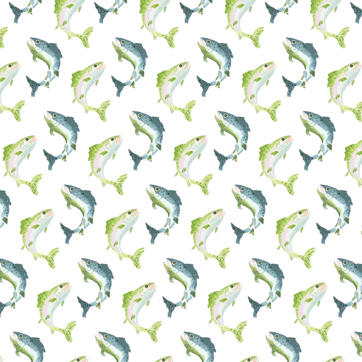 Lila and Hayes Charles Boys Short Set- Jumping Trout