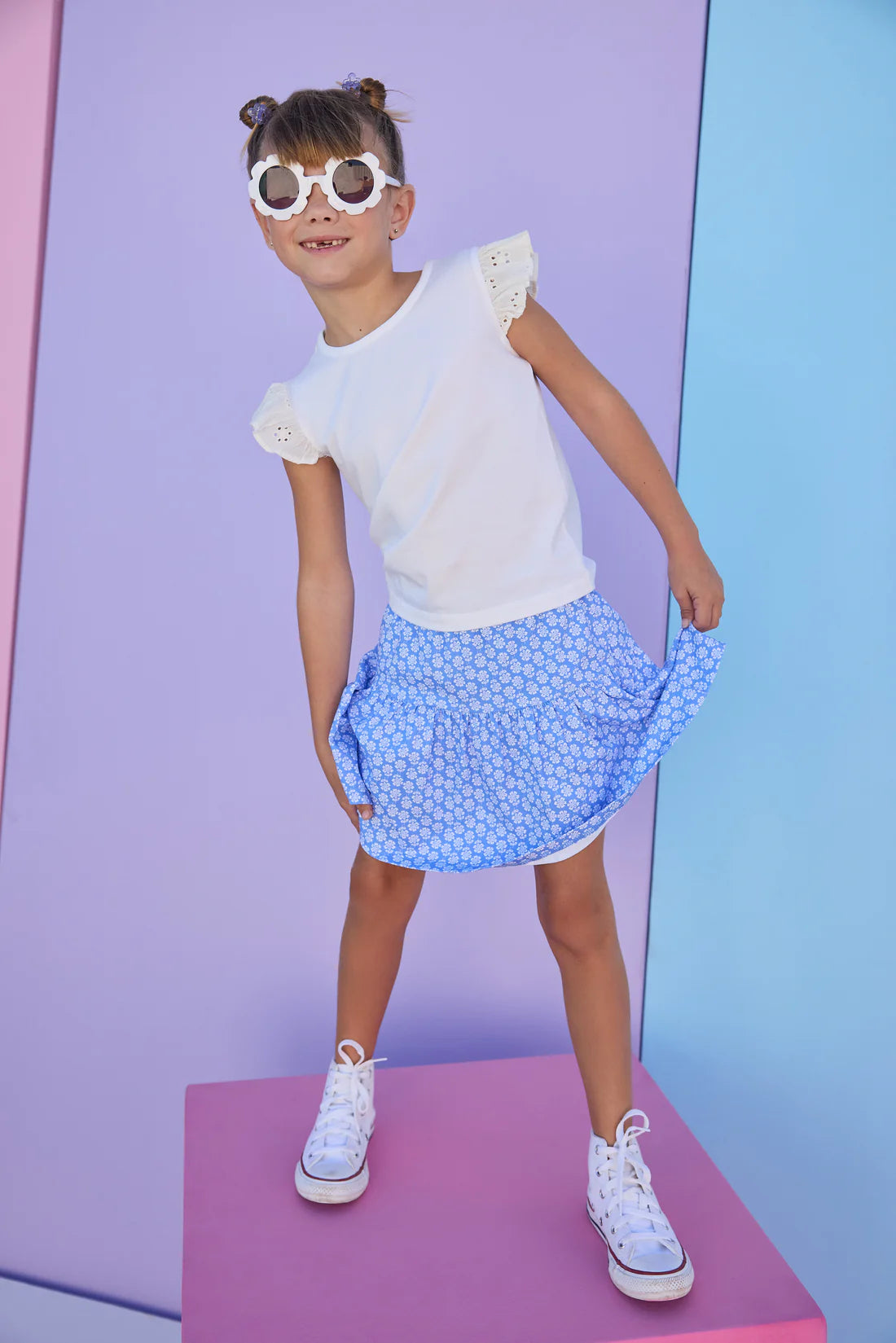 BISBY Eyelet Tank -White