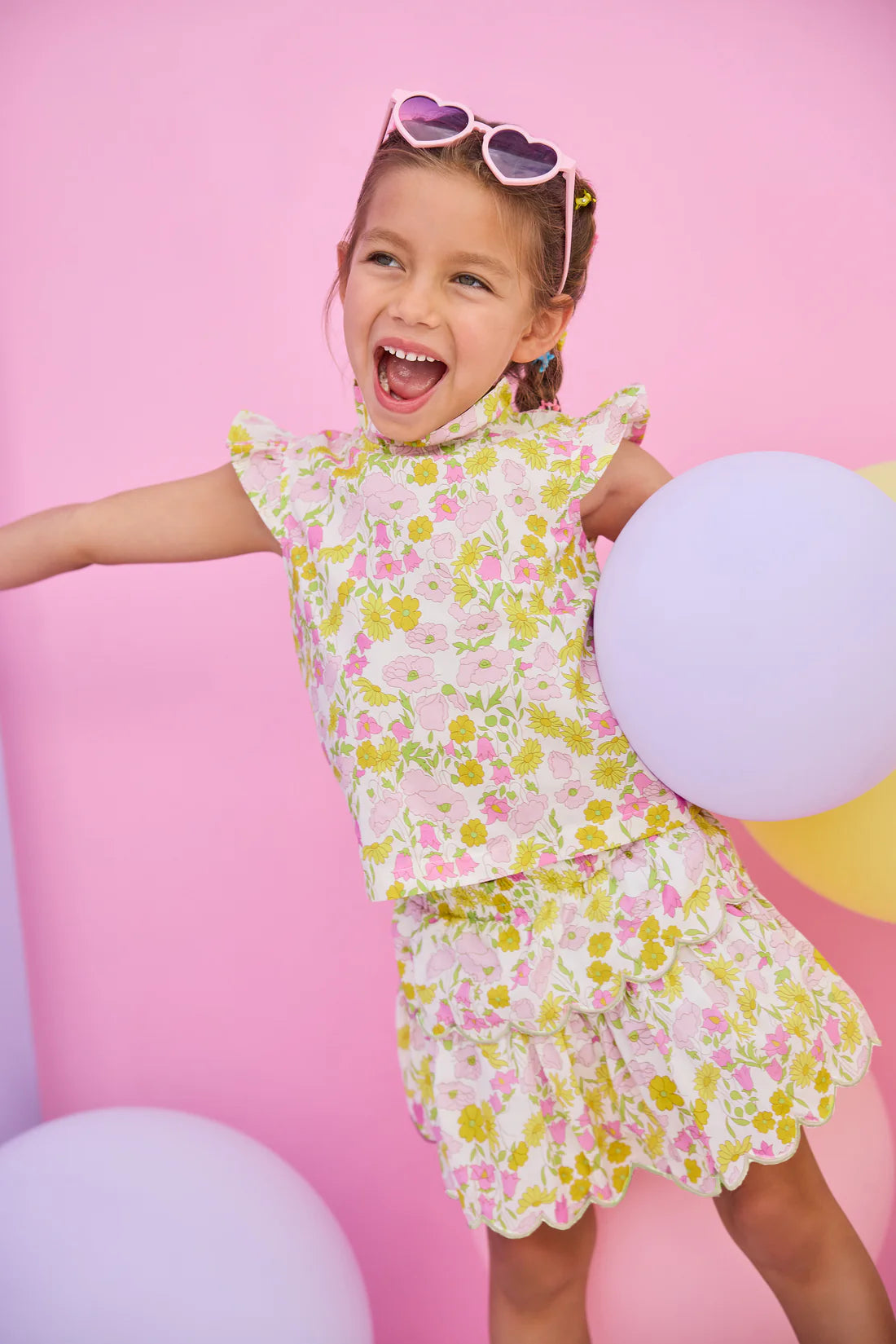 BISBY Two Tiered Skort- Bedford Buttercup
