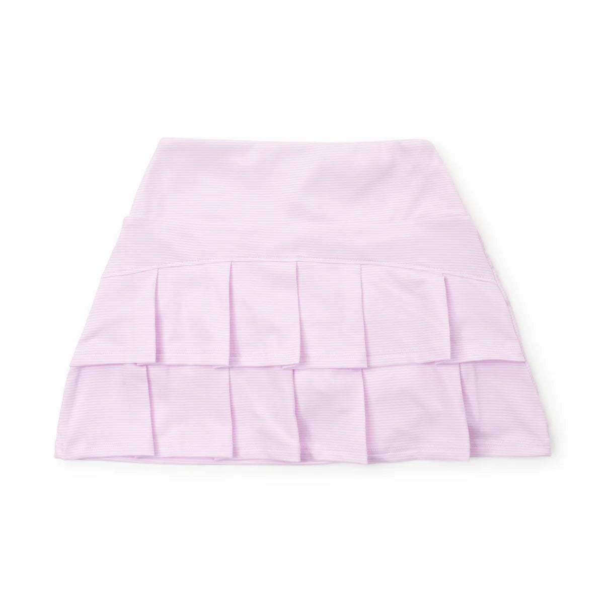 Lila and Hayes Margot Performance Skort- Pink Stripes