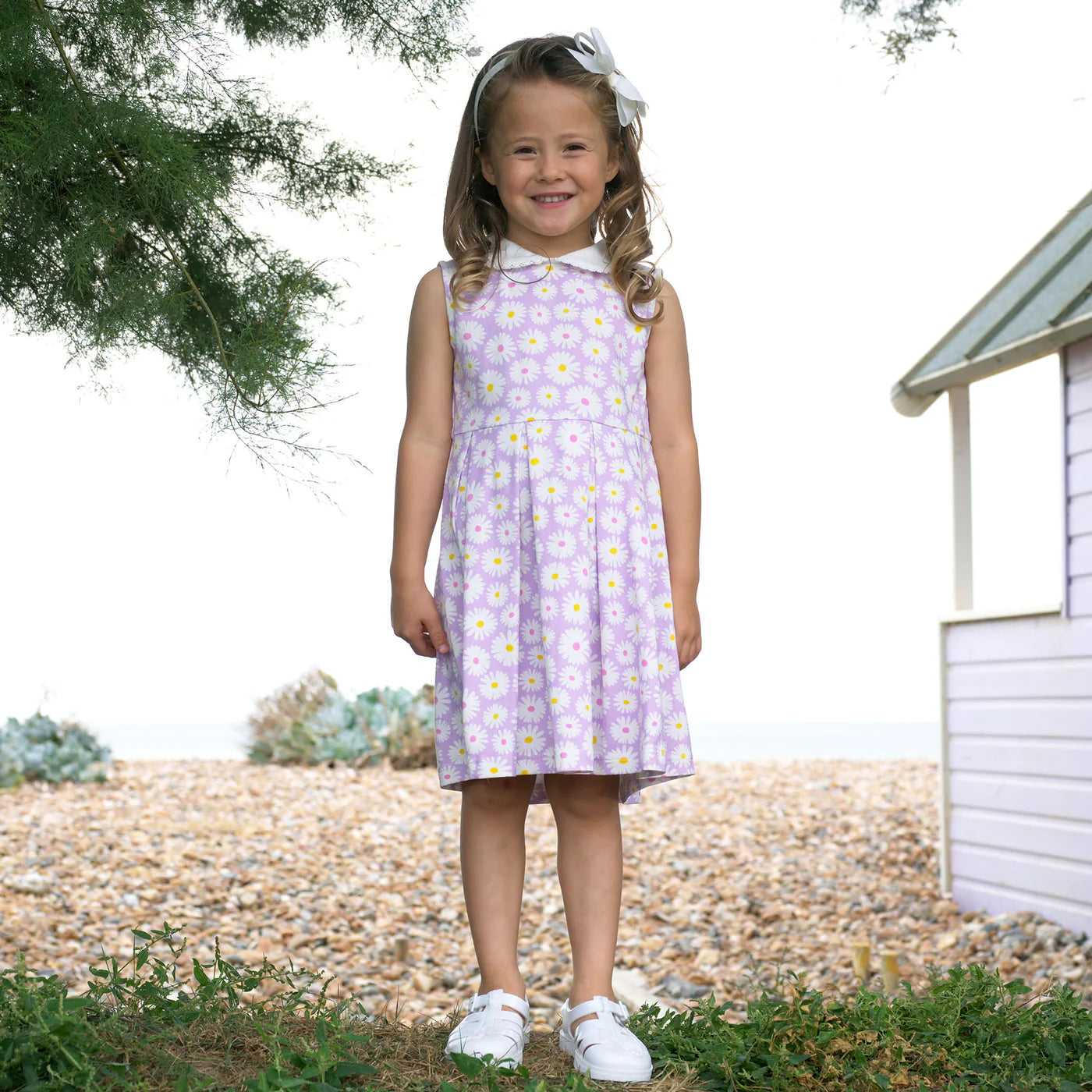 Rachel Riley Purple Daisy Dress