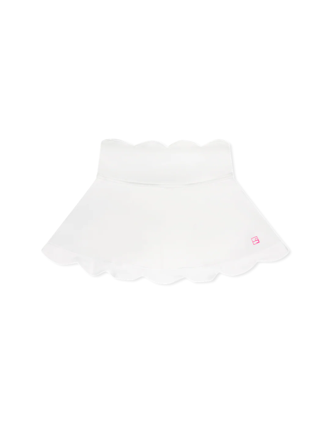 SET Zoe Scallop Skort- Pure Coconut