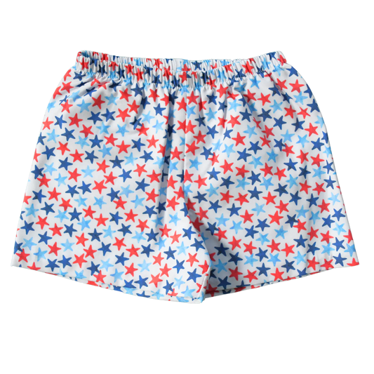 Mint Magnolia Shep Shorts- Patriotic Stars
