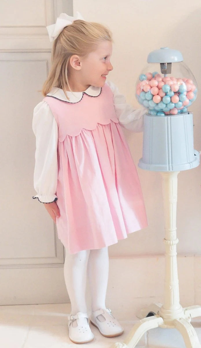 Lullaby Set Lucille Jumper- High Point Pink Corduroy