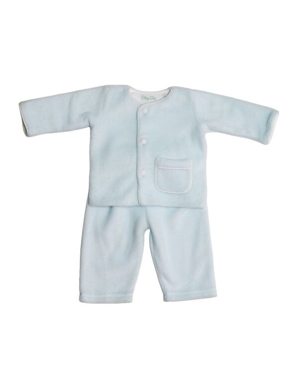 Terry Tots Fleece 2pc set- blue