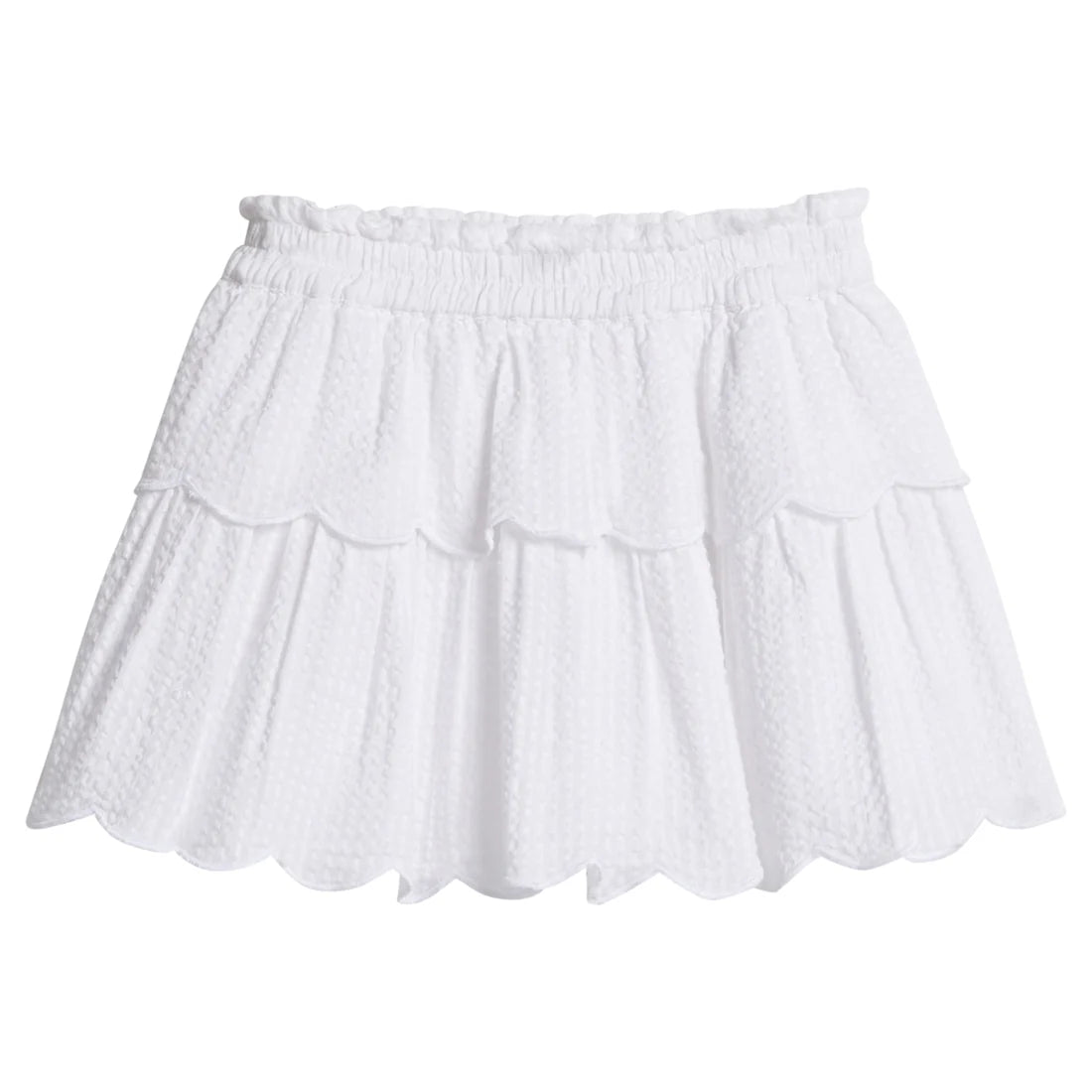 BISBY Tiered Mini Skort- White