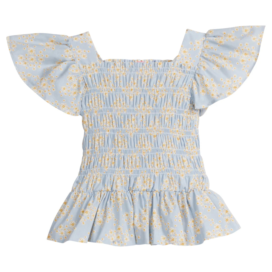 BISBY India Top- Blue Ditsy Floral