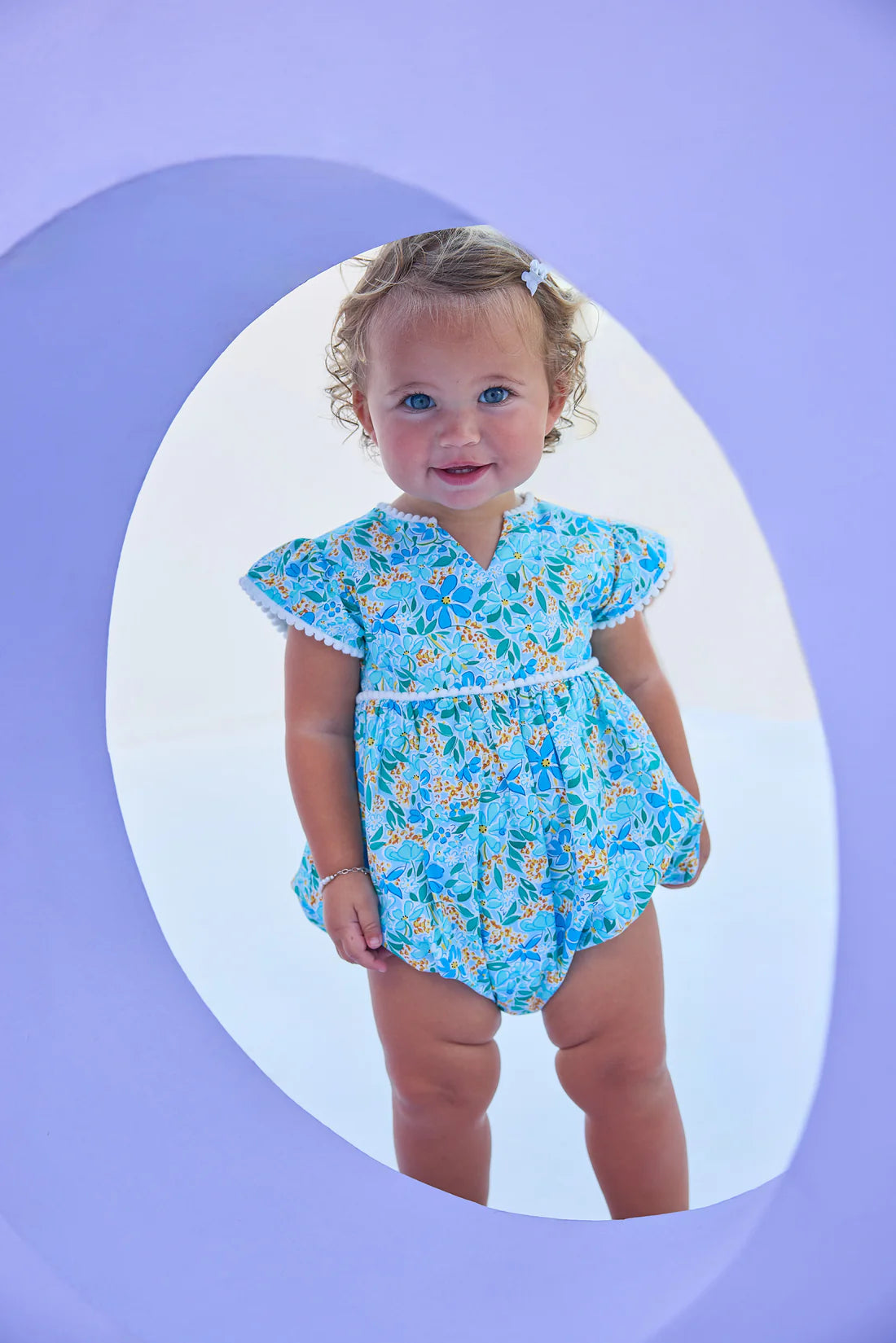 BISBY Positano Bubble- Frangipani Blue