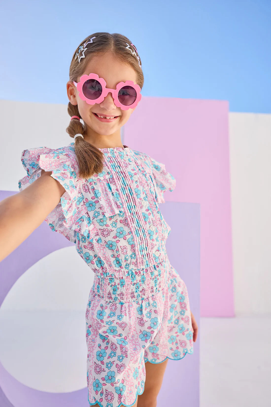 BISBY Annie Top- Marguerite Floral