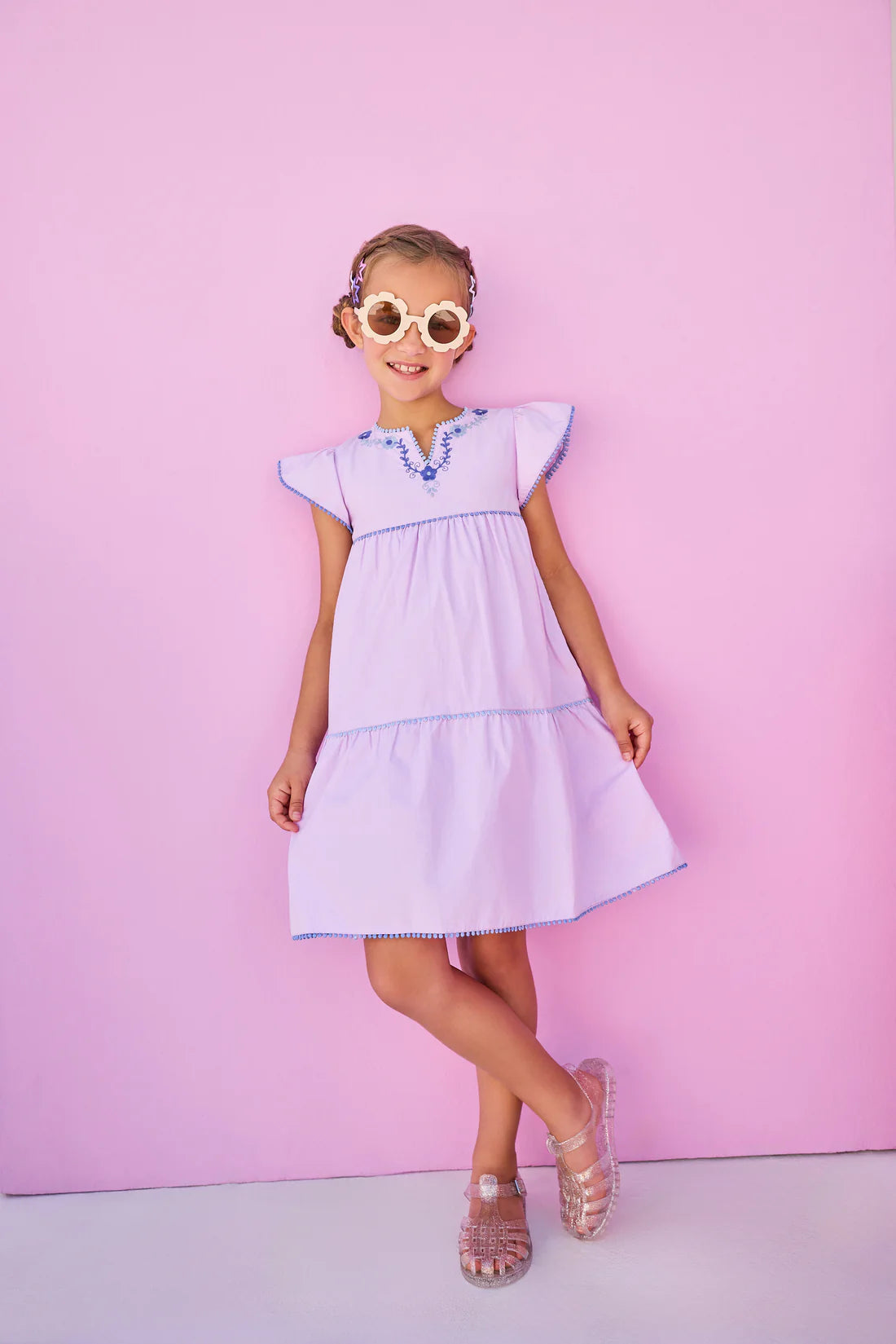 BISBY Positano Dress- Hydrangea