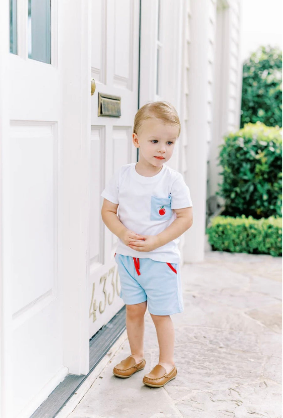 The Proper Peony Boys Soft Blue Shorts