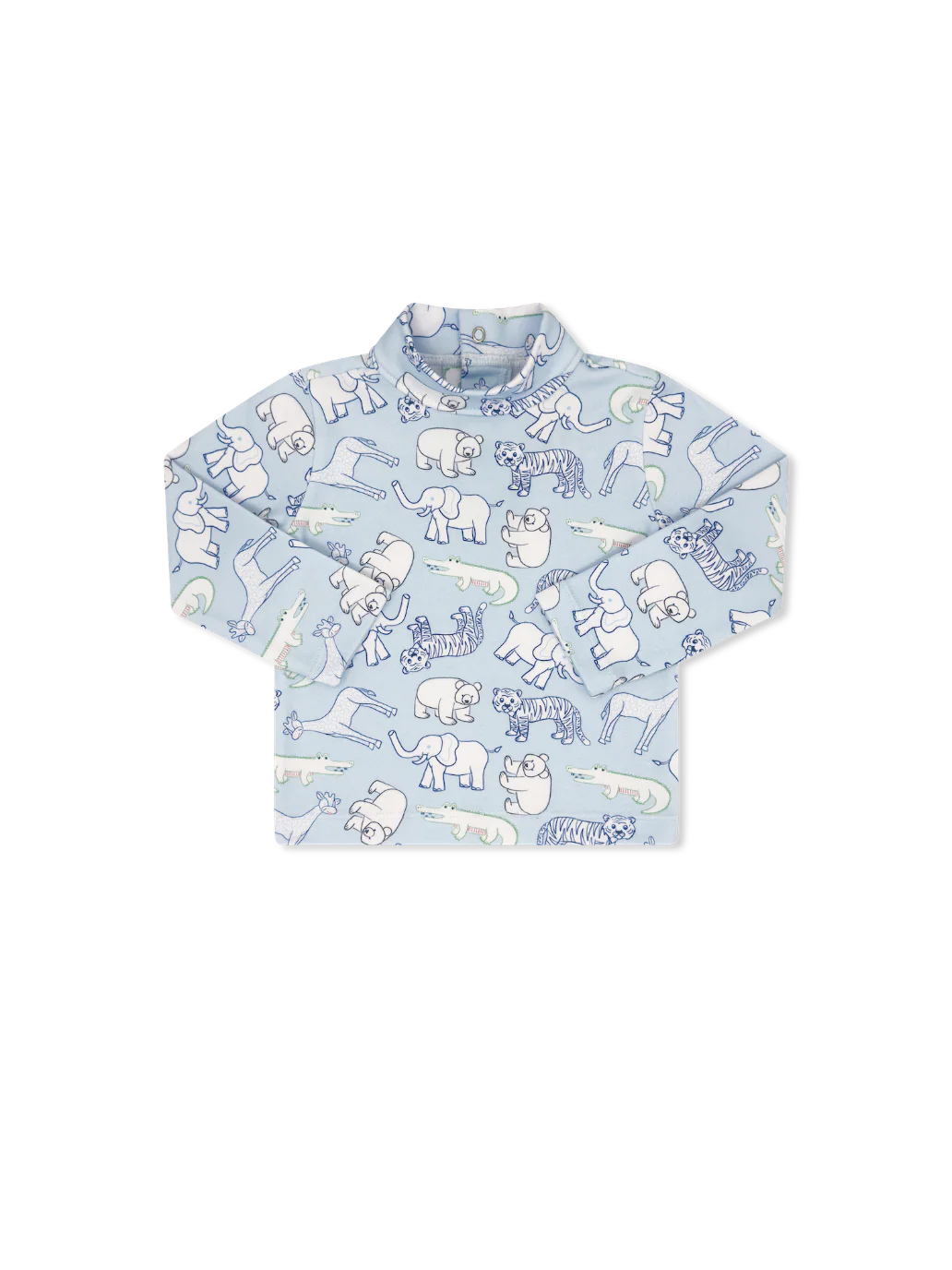 Lullaby Set Tiny Tot Turtleneck- They All Asked for You Blue