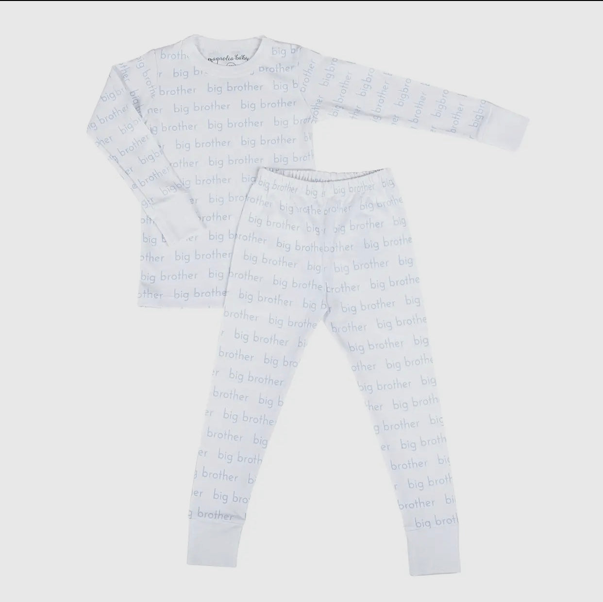 Magnolia Baby Big Brother Long Pajamas - Blue