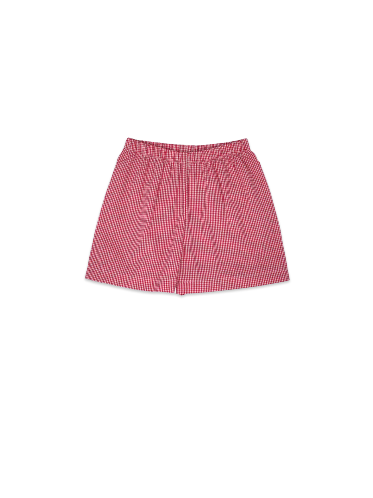 Lullaby Set Stewart Short- Ramsey Red Mini Gingham