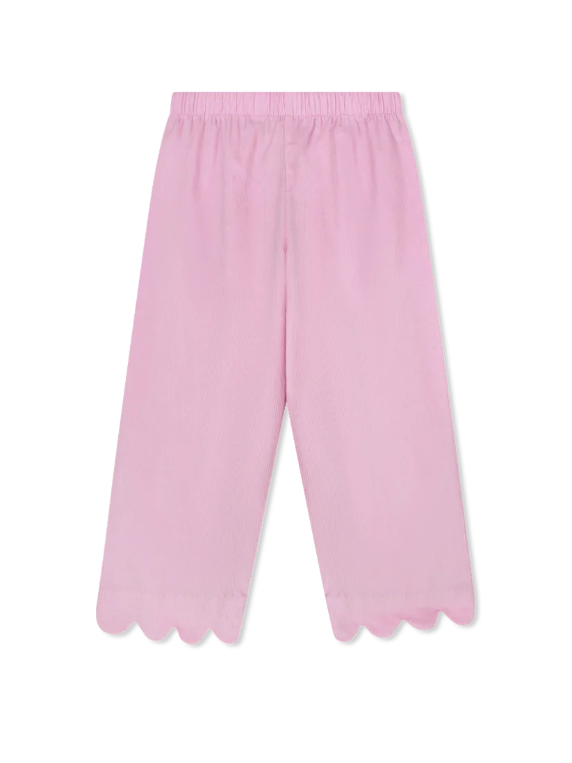 Lullaby Set Samantha Scallop Pant- High Point Pink
