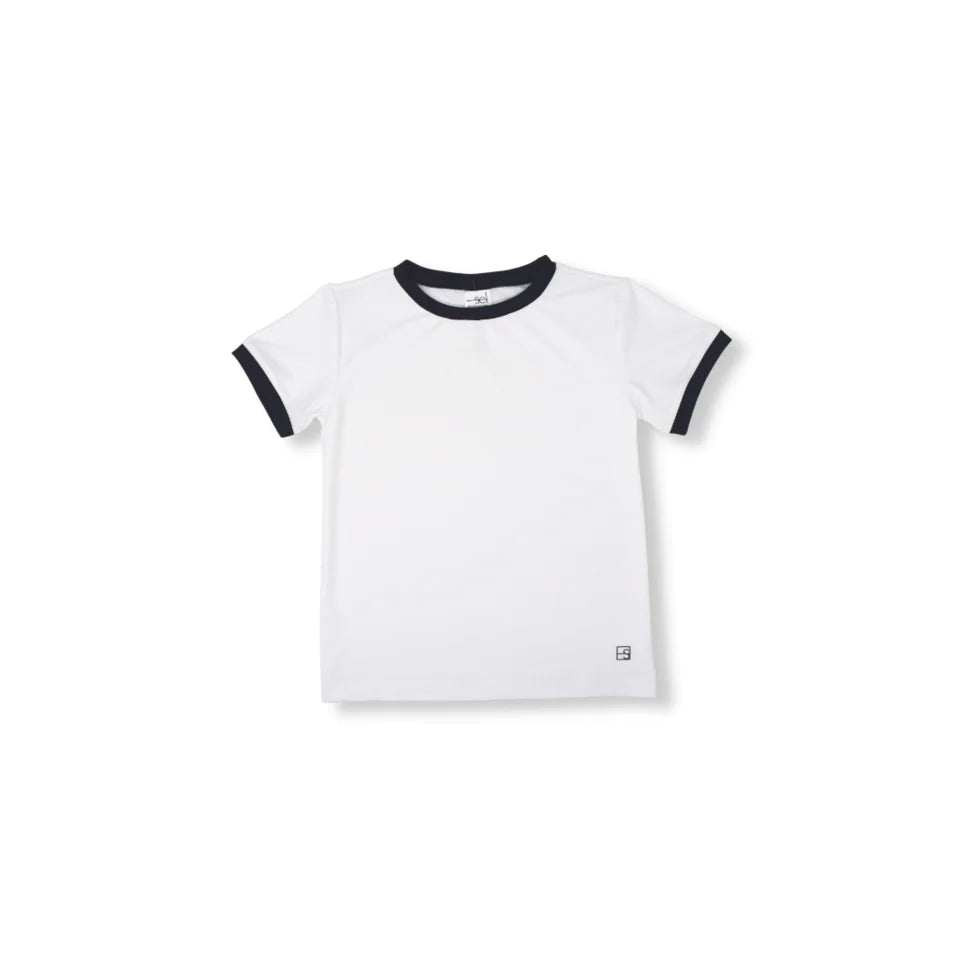 SET Bradley Tee- White/ Navy
