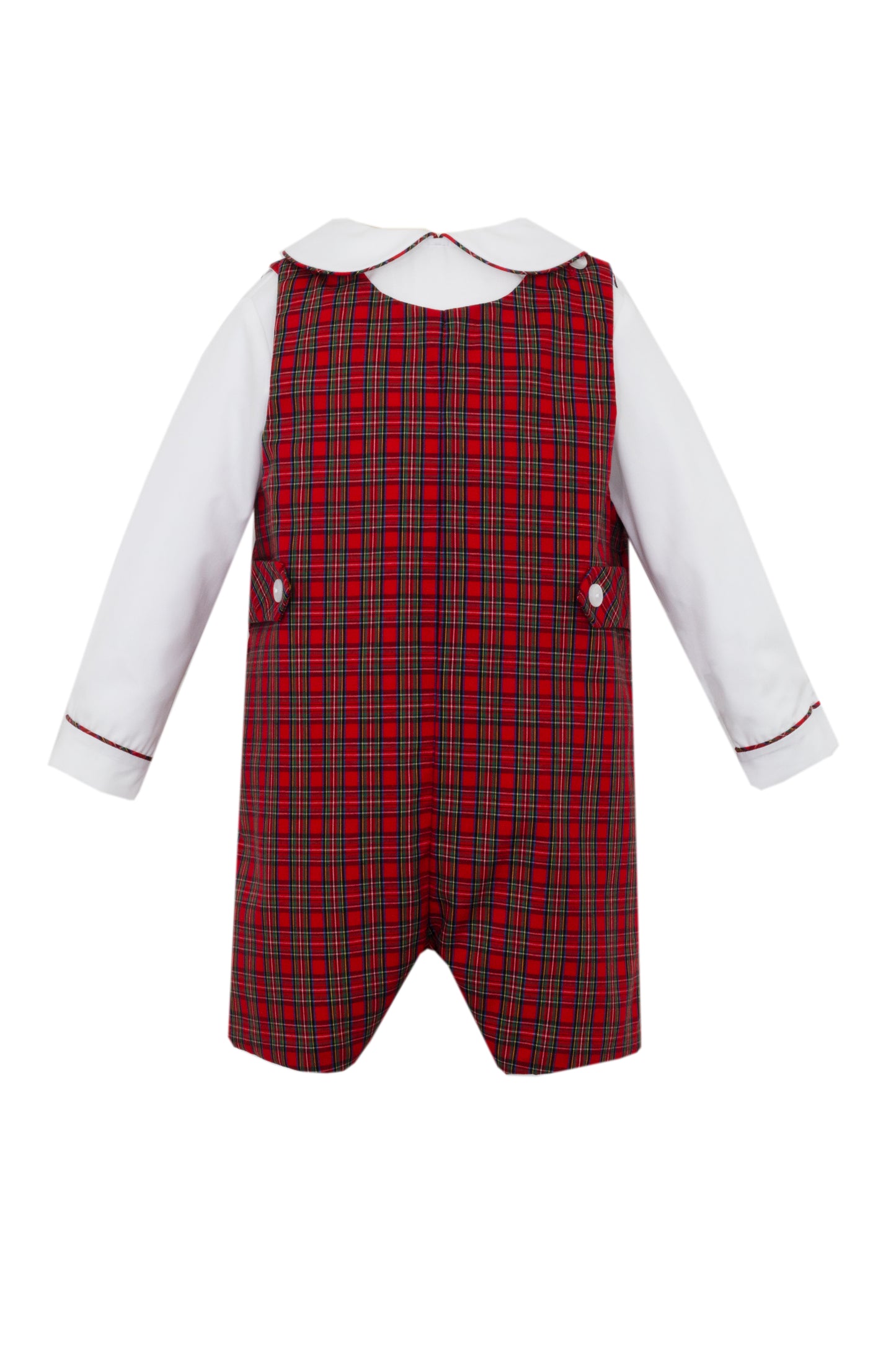 Petit Bebe Tartan Shortall with shirt