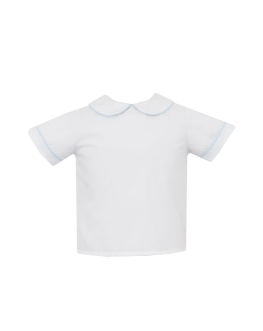 Anavini Short Sleeve Peter Pan collar Shirt