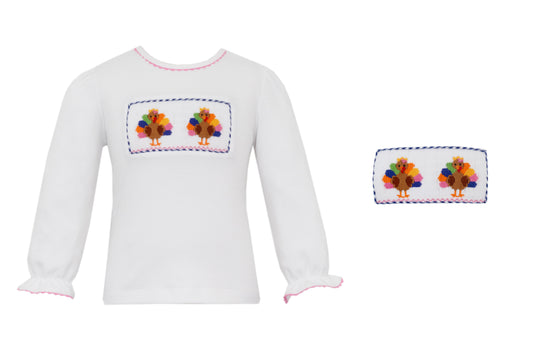 Anavini Turkey Long Sleeve Tee- Girls