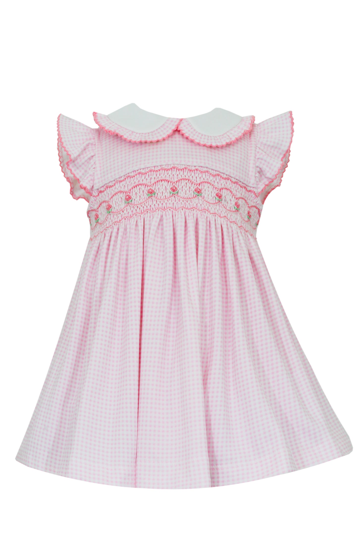 Petit Bebe Amelia Dress- Pink Gingham