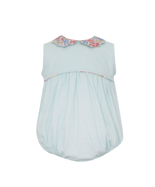 Petit Bebe Aqua Knit Stripe Bubble