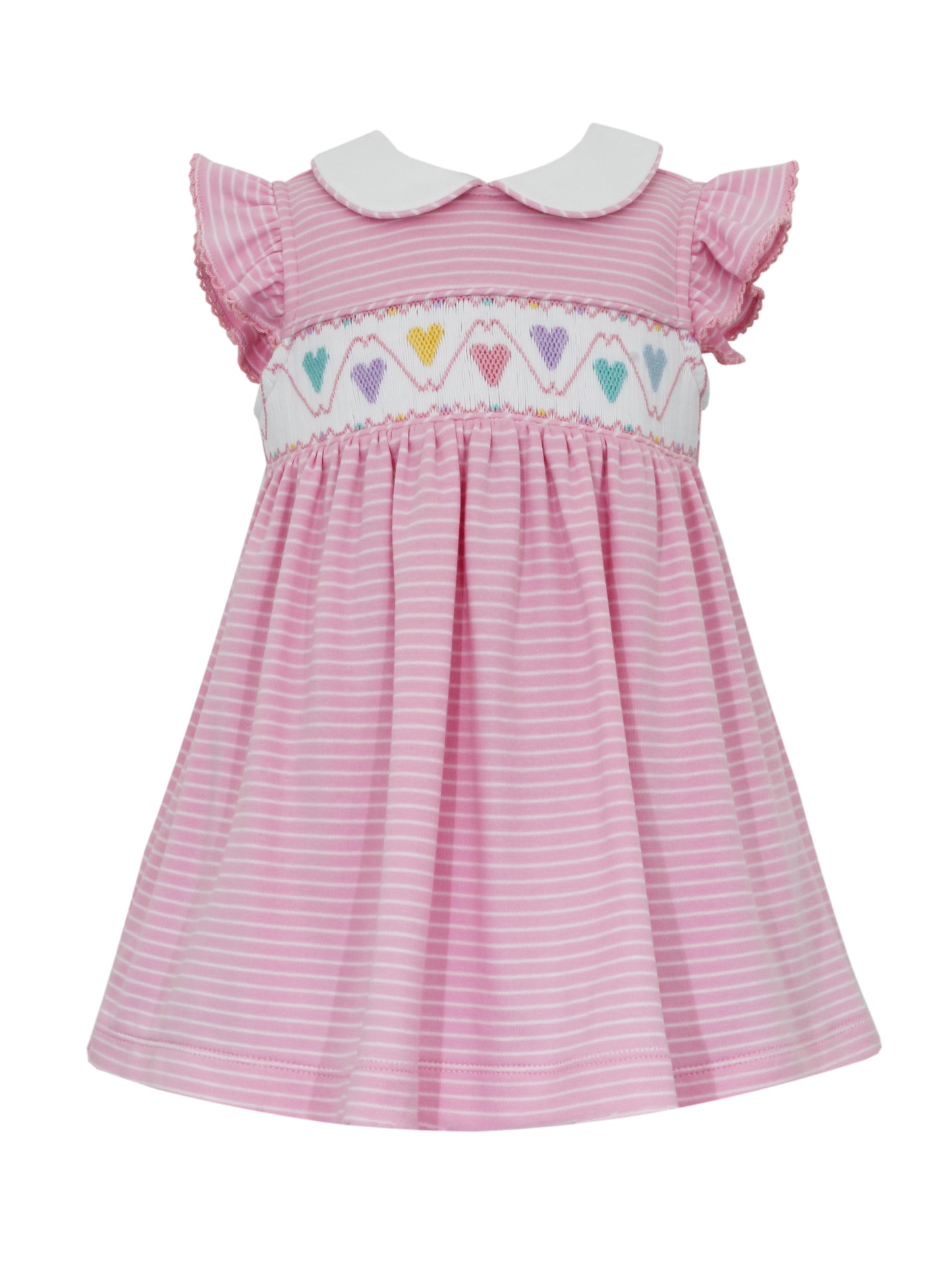 Petit Bebe Pastel Hearts Dress