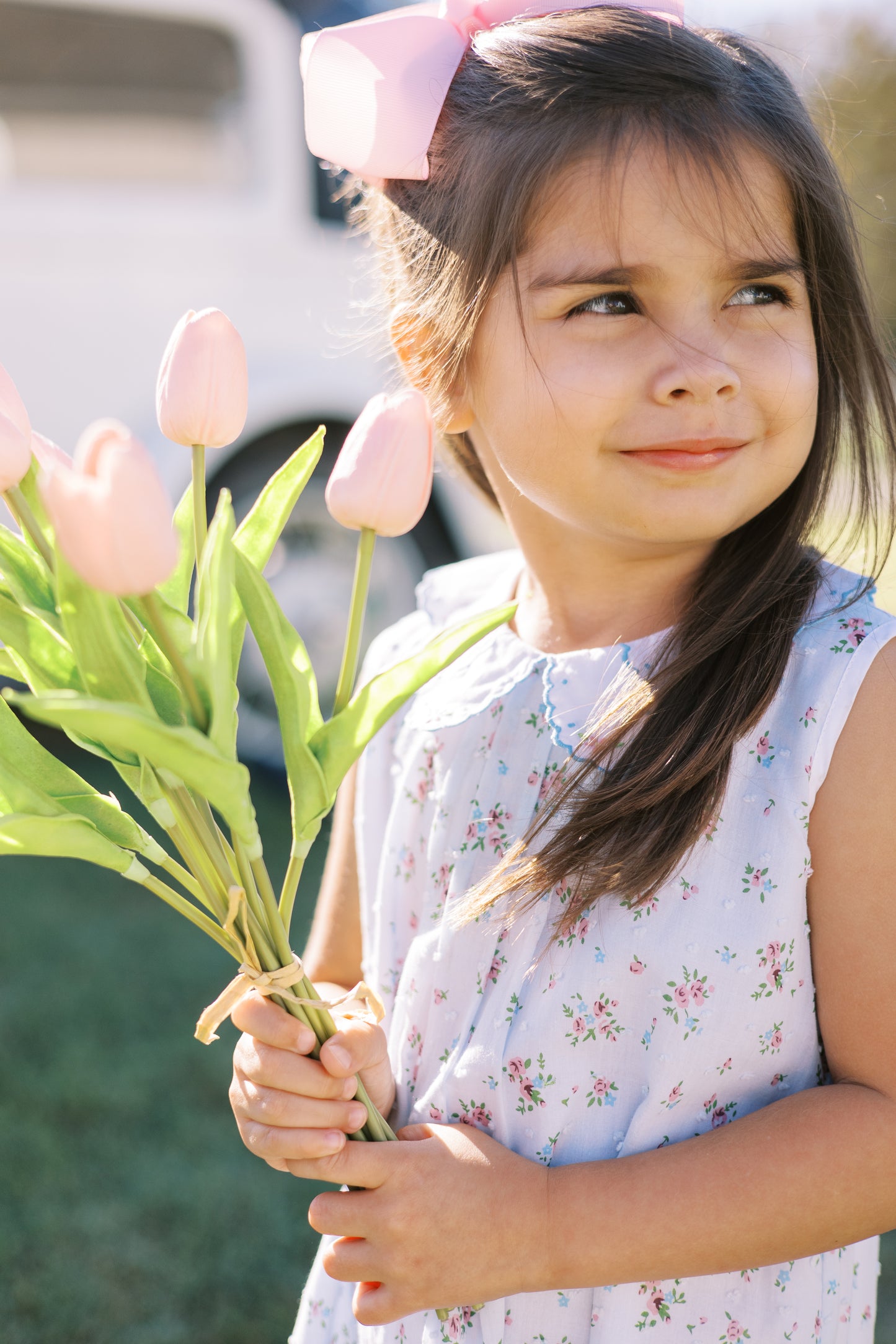 The Proper Peony Bea Blue Floral Dress