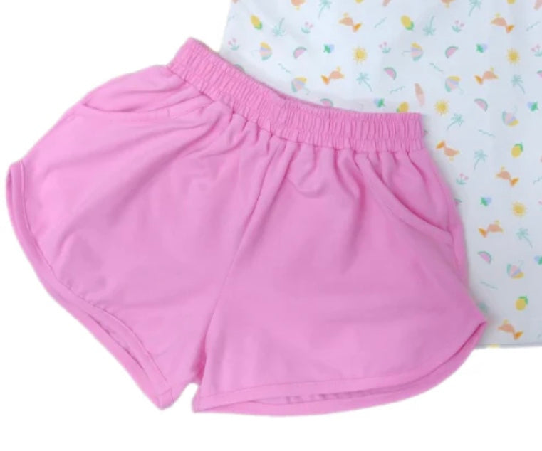 James and Lottie Sloane Shorts-  Pink