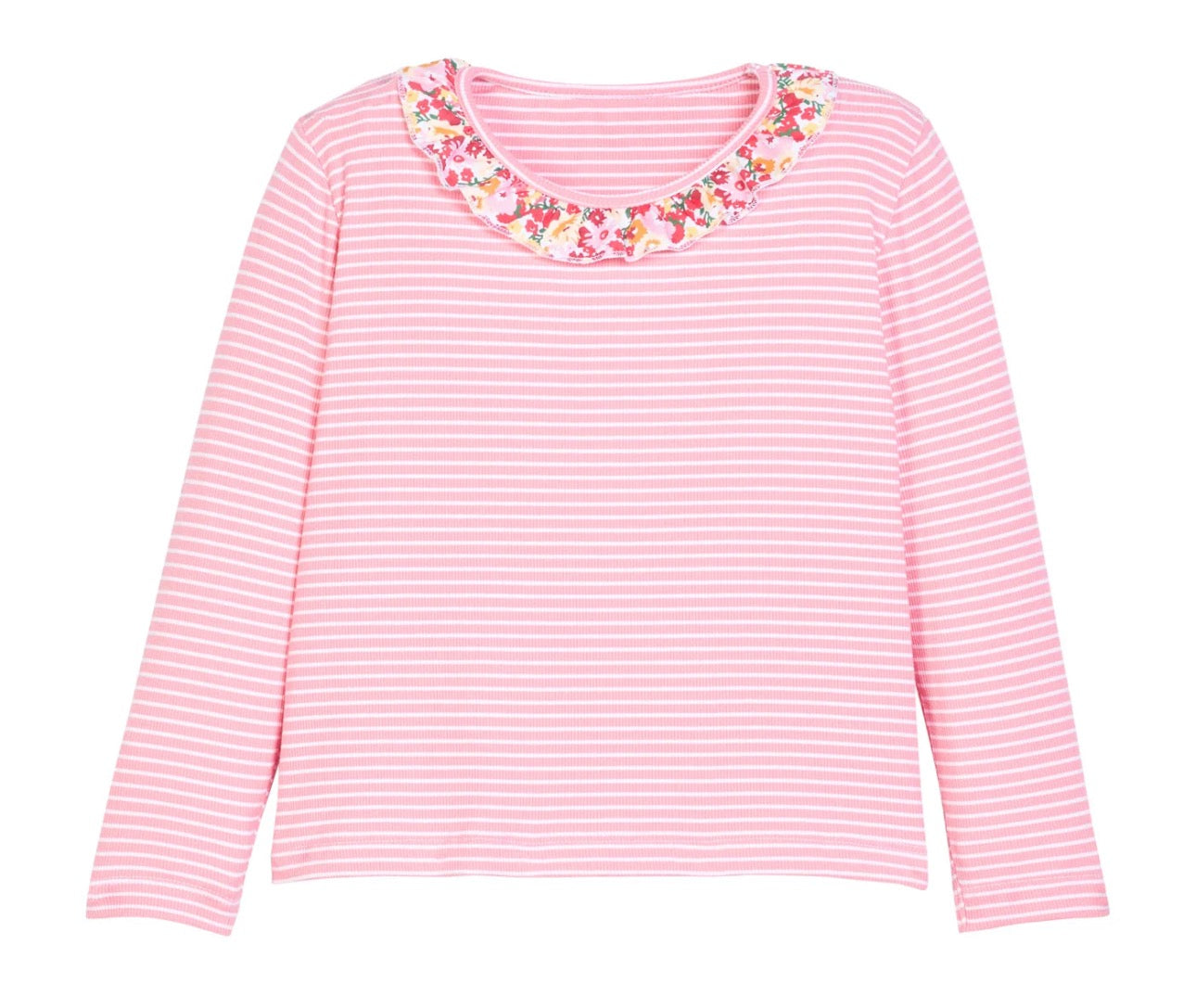 BISBY Caroline Tee- Autumn Floral Stripe