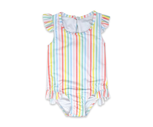 Lullaby Set Lottie Swimsuit - Rainbow Stripe