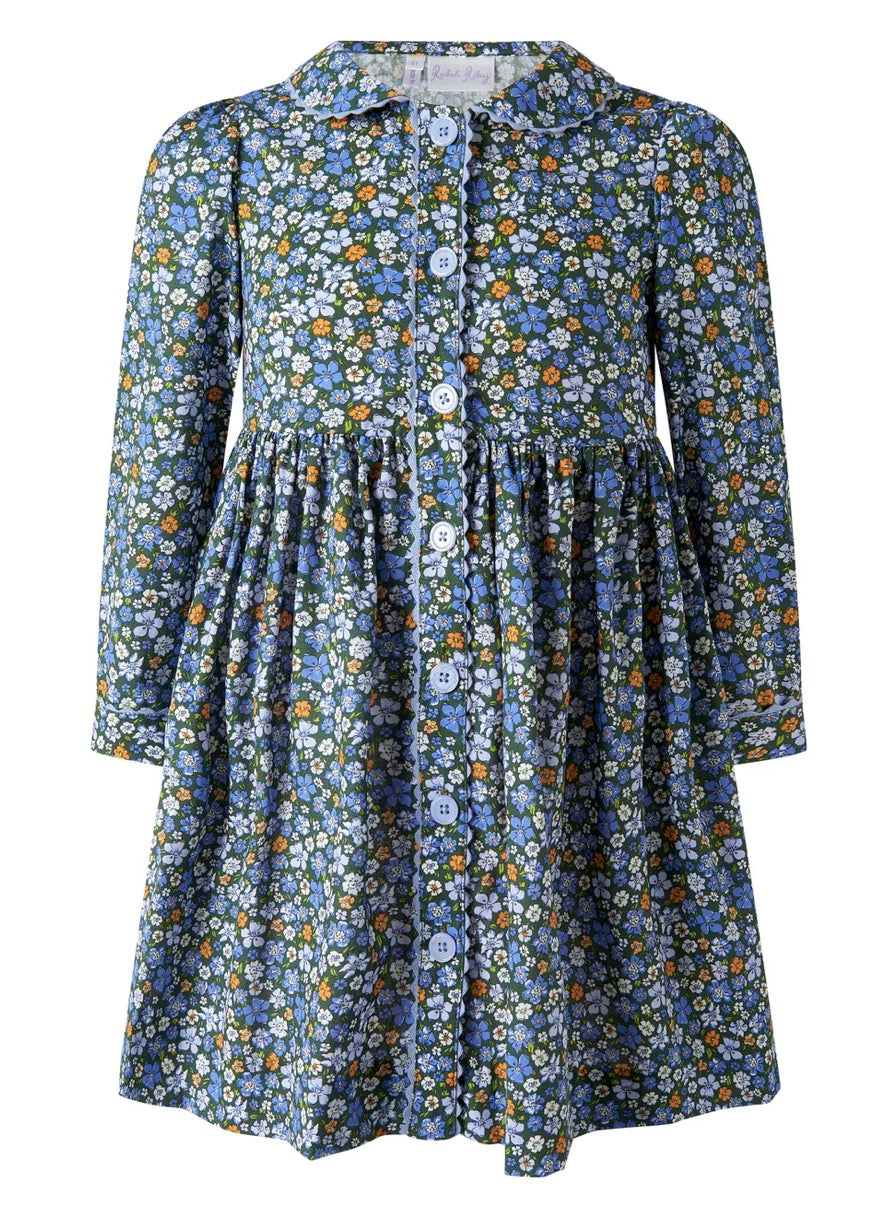 Rachel Riley Meadow Floral Button Front Dress