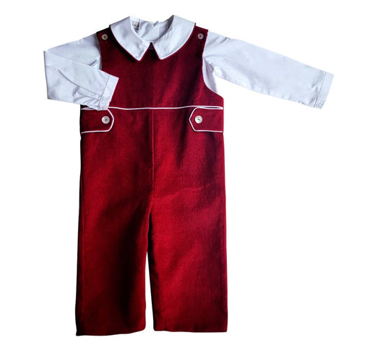 Marco and Lizzy Avigion Burgundy Overall Set