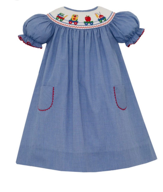 Anavini Back to School Smocked Dress