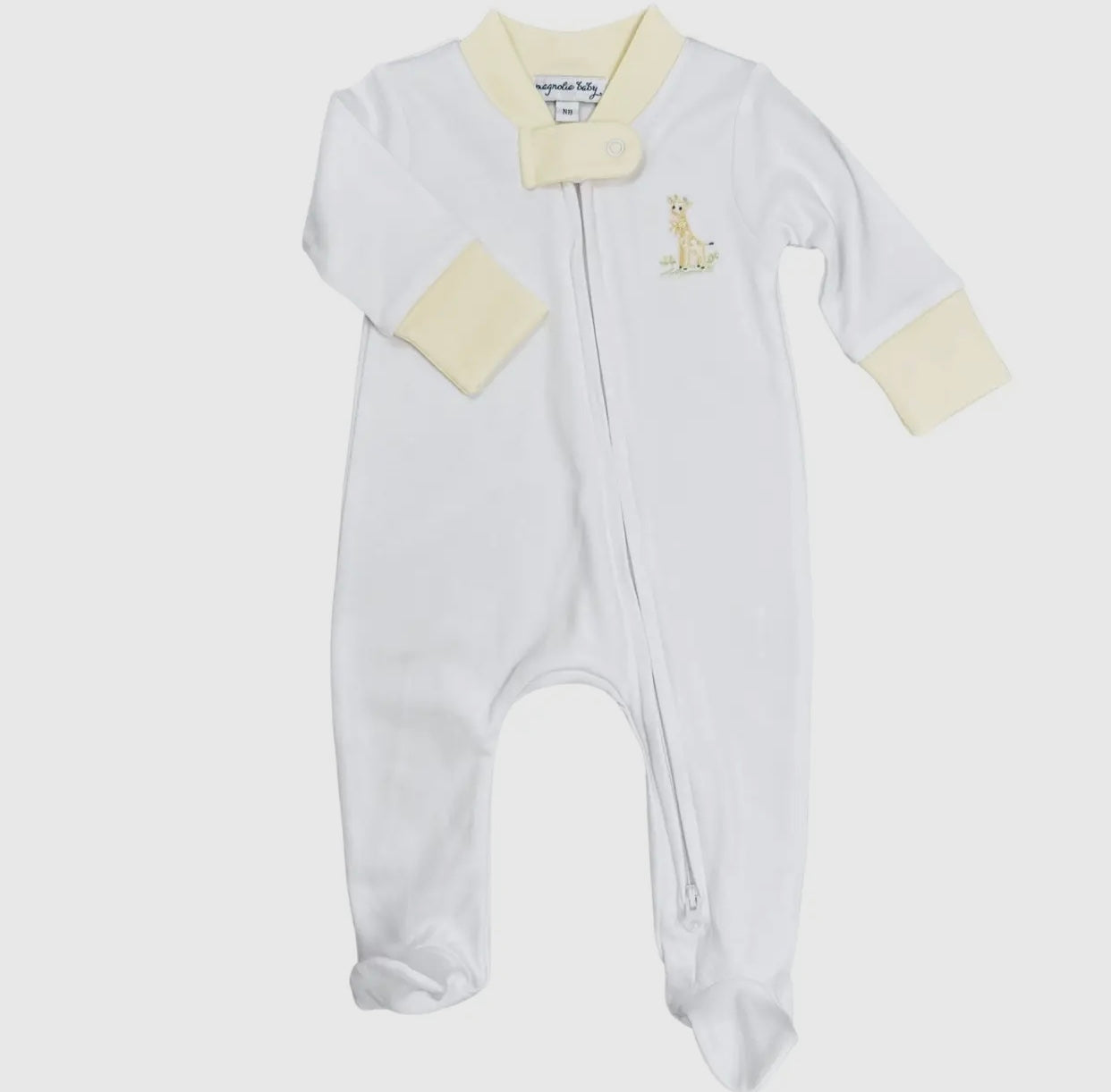 Magnolia Baby Vintage Giraffe Zip Footie