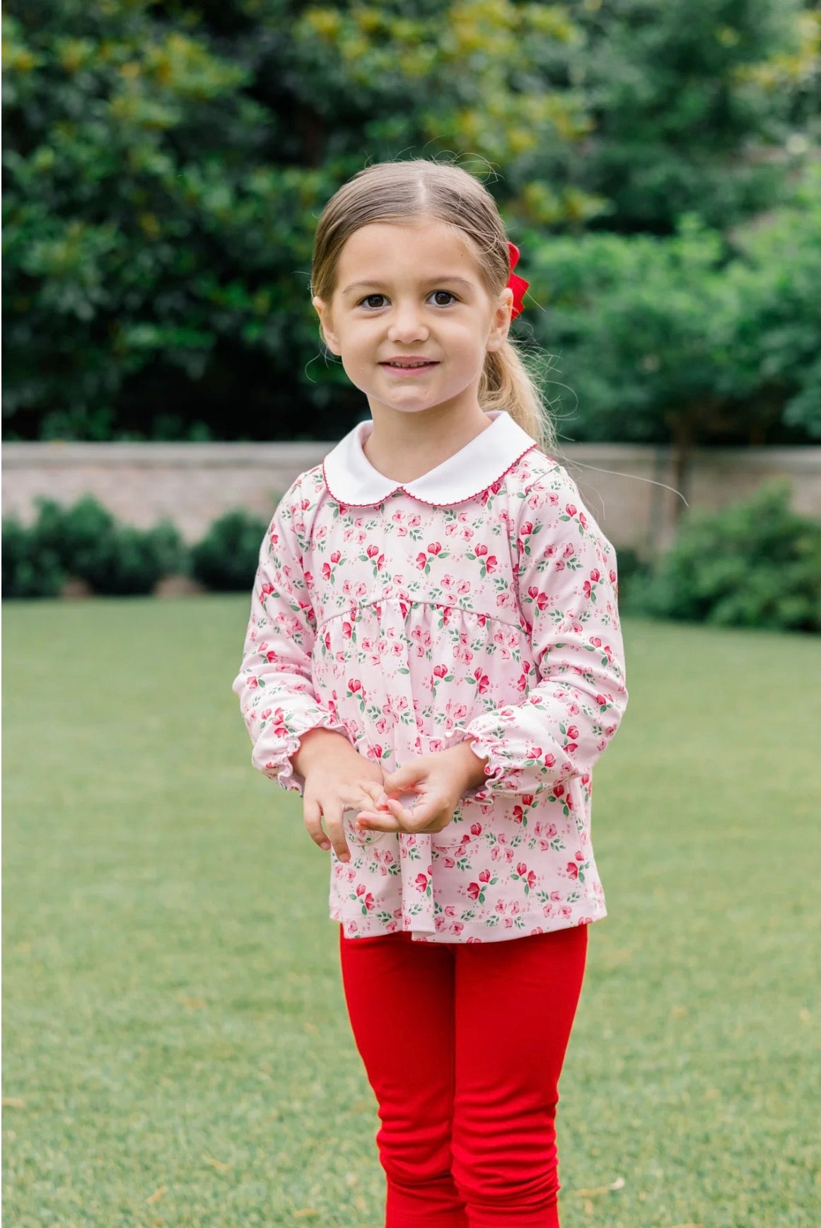 The Proper Peony Zinna Blooms Tunic Set